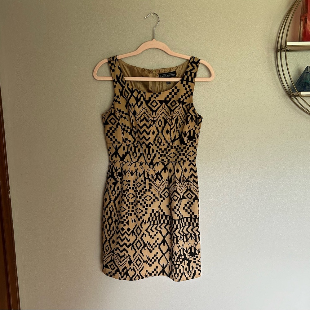 Karin Stevens Aztec print shift dress